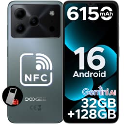 DOOGEE Note56 Pro Android 16 Smartphone Gemini AI 6.56" 6150mAh Battery 32GB RAM(4+28) 128GB ROM Widevine L1 Support Mobilephone