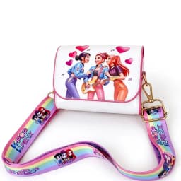 Cute Cartoon Print Crossbody Wallet Small Storage Bag for Kindergarten Students Birthday Gift