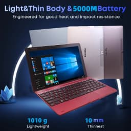 Detachable 10.1' Windows RE101 Laptop Tablet, Intel X5-Z8350, 2GB DDR 32GB ROM HD IPS Screen Dual Camera, HDMI-Compatible