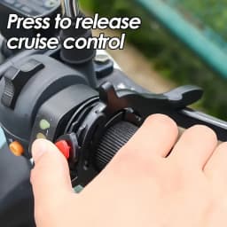 1pc Easy Grip Motorcycle cruise Control Throttle clamp - Suitable non-slip Abs handlebar grip enhances riding safety and comfort