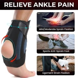 1PCS Ankle Support Brace for Men & Women – Adjustable Knob Ankle Brace for Plantar Fasciitis, Tendonitis– Adjustable System Ankl