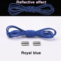 Reflective Shoelaces Without Ties No Tie Shoe Laces Elastic Laces Sneakers Boots Round Kids Adult Quick Shoe Lace Rubber Bands