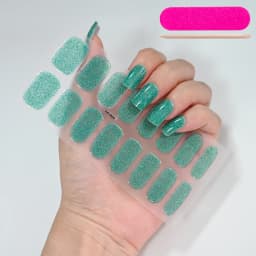 Semi Cured Wraps Fast Gel Nail Sticker Soild Nail Gel Wraps Adhesive Full Cover Gel Nail Decal UV Lamp Cured Manicure Decoration