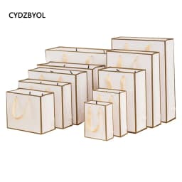 CYDZBYOL 10 Pcs Custom Logo Packaging For Small Businesses Valentines Day Gift Luxury Bag Wedding Birthday Packge Bag Custom