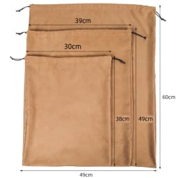 10pcs/lot Logo Customized Suede Travel Drawstring Storage Bags Personalize Folded Dust Sacks for Handbags and Shoes