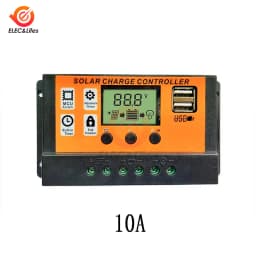 100A Solar Charge Controller Solar Panel Controller 12V/24V Adjustable LCD Display Solar Panel Battery Regulator With USB Port