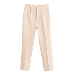 Solid Color All-Match Women's Suit Pants Casual Simple Office Occupation Lady Pencil Trousers High Waist Slimming Long Pants