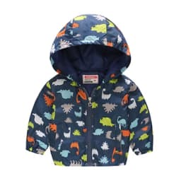 New Keep Warm Baby Coat Autumn Winter Boys Jacket Hooded Zipper Fashion Fur Collar Boys Outerwear 2 3 4 5 6 Years Kids Clothes