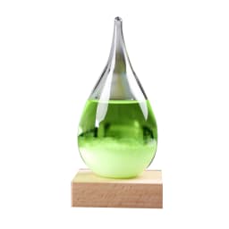 Crystal Transparent Storm Glass Bottle Barometer Bottles Weather Forecast Stylish Desktop Water Drop Weather Station Gift Decor