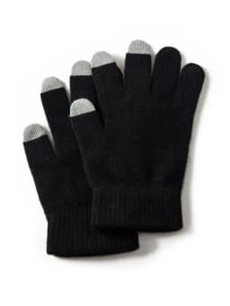 Men 100% Cashmere Knitted Gloves Touchscreen Autumn Winter Holiday Gloves Warm Wrist Length Classic Male Mittens