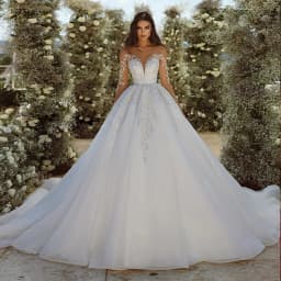 Exquisite Wedding Dresses A-Line Tulle Tiered Bridal Gowns Lace Appliques Gorgeous Princess Robes Vestidos De Novia Customized