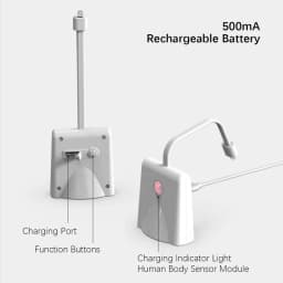 F16 Motion Sensor Toilet Night Light – Rechargeable, Multi‑Color, Auto On/Off, Waterproof, Easy Hang Design for Bathroom