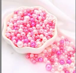 150Pcs Mix Size 3-8mm Beads With Hole Colorful Pearls Round Acrylic Imitation Pearl for DIY Jewelry Making Necklace Bracelet