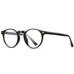 VICKY Round Blue Light Reading Glasses Women Eye Glasses Frame for Women Retro Plastic Titanium Anti-Blue Light Computer Eyewear