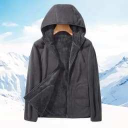 Zip-up Hooded Double-sided Wear Flannel Sweatshirt Women Thick Slim Fleece-lined Jacket Outdoor Sports Y2k Autumn Winter Coat