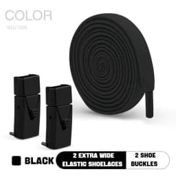 1Pair No Tie Shoe laces Elastic Laces Sneakers Boots Lock Shoelaces without ties Kids Adult 8MM Wide Rubber Bands Flat Shoelace