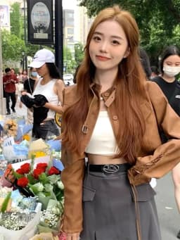 Retro Sweet And Cool Style Short Leather Jacket Women Spring New Korean Slim Versatile Motorcycle Strap PU Leather Jacket Trend