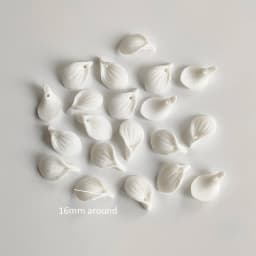 50pcs Handmade Ceramic Flower Material White Color Porcelain Floral Hair Accessories For DIY Jewelry Make Parts