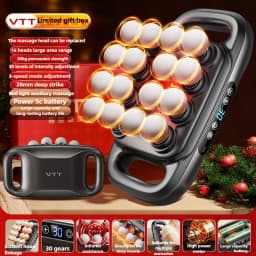 Brand High-End 16-Head Fascia Gun Multi-Head Massager, Waist and Back Muscles Deep Relaxation 16-Head Massager