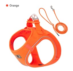 SMALL COMBINATION Small Dog Harness Leash Set Soft Reflective for Puppy Cat Harness Pet Vest Chihuaahua Sausage Outdoor Walking