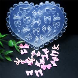 SNASAN Tiny Flower Heart Dolphin Gemstone Beauty Nail Art Resin Silicone Mould DIY Handmade Tool Small Beads Resin Silicone Mold