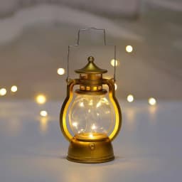 Vintage Lantern Retro Design LED Hanging Oil Lamp Battery Operated Decorative for Home Holiday Christmas Gifts Home Decor