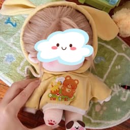 Doll Clothes 20cm Cotton Doll Replacement Clothes Hooded Sweaters Plush Doll Clothes Children's Holiday Gifts