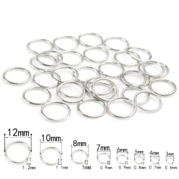 3-12mm Gold Silver Color Loops Open Jump Rings Metal Split Rings Connectors For Diy Jewelry Finding Making Accessories Supplies