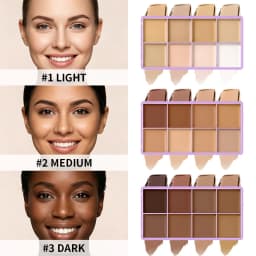 8 Shade Soft Matte Cream Concealer Palette Full Coverage Fade Dark Circles Blemishes Waterproof Long Lasting Oil Control Makeup