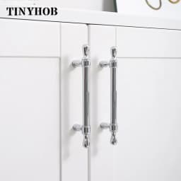 Bright Silver Cabinet Door Handles and Knobs Gold Drawer Pulls Vintage Kitchen Cupboard Handle Wardrobe Hardware French Style