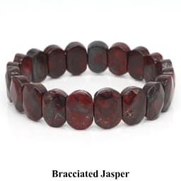 Natural Stone Square Beads Strand Bracelets Amethyst Rose Quartz Healing Crystal Rectangle Bangle Women Gemstone Jewelry Gifts