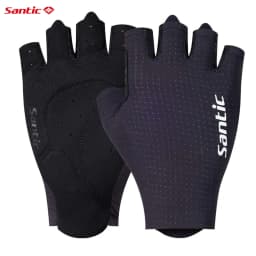 Santic 2025 New Pro Half Finger Cycling Gloves Shockproof Road Bike Mittens Outdoor Breathable Bicycle Sport Fitness Gloves