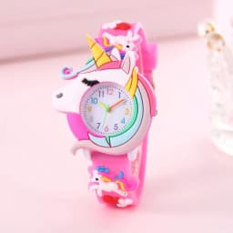 New Rainbow Cloud Printed Silicone Band Children's Watch Girl Cute Cartoon Quartz Watch Kids Watches Boys Girl Watche