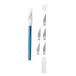Metal Scalpel Knife Tools Non-Slip Knife Blades Engraving Knife Mobile Phone Film Paper Cut Carving Tools