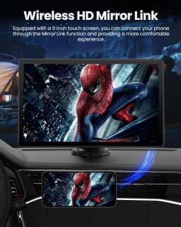 Jansite 10.1'' 4K Dashcam 4:3 Large Screen Carplay Android Auto DVR Car Intelligent Systems Multimedia Video Player Stereo Radio