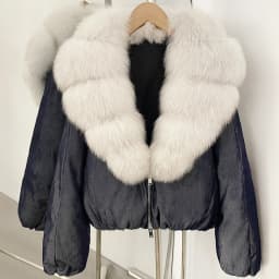 OFTBUY 90% White Duck Down Coat Luxury Winter Puffer Jacket Women Female Real Natural Fox Raccoon Fur Thick Warm Parkas