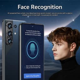 K-Touch C26 Ultra Mobile Phones Smartphone Android 7.3 Inch Cell Phone 22GB 2TB 8000mAh Octa Core Face Unlock 5G Dual SIM 16+48MP Camera Cellphones