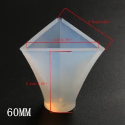 New 1PCS Pyramid 6 Sizes Craft DIY Transparent UV Pyramid Resin Liquid Silicone Combination Molds for Making Jewelry