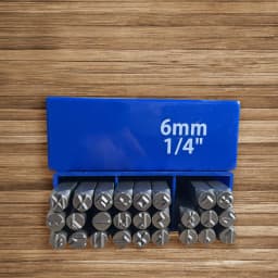 Gothic Steampunk Runes Stamp Set 6mm with Box Symbol Stamp Kit for Steel Brass Aluminum