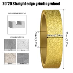 Brazed Stone Edge Grinding Wheel Diamond Roman Wheel Grinding Wheel Tile Marble Grooving and Edge Grinding Tools