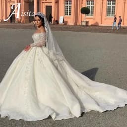 Customized Sweetheart wedding Dresses 2025 Off The Shoulder Sparkly Sequins Bride Gown Ball Gown A-Line Robe Vestido De Novia