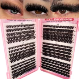 Large Capacity Eyelash Book 5D Fluffy 60D-300D Eyelash Bundle Mange Eyelash Nail Effect Fairy Anime Eyelashes Multiple Mixed Sty