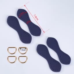2pcs 4pcs Hand-Stitched DIY Buckle D Genuine Cowhide Leather Bag Straps Clip Connectors Hook Clasp Replacements