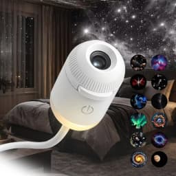 Mini Galaxy Star Projector Night Light Starry Sky Ambient Lamp USB Car Atmosphere Projector Light for Bedroom Sleep & Decoration