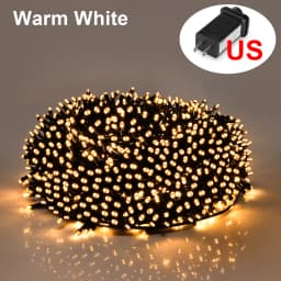 Colorful/Warm Fairy String Lights 10M-100M Waterproof Garlands 220V 110V Outdoor Garden Street Holiday Christmas Tree Lamp Chain