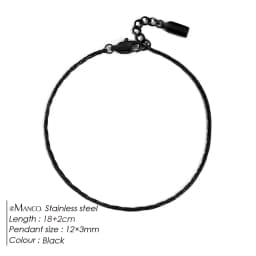 EMANCO Wire Chain Bracelet Fashion Trend New Personalized Men's White Gold Bracelet Non-Fading Color Wholesale Jewelry