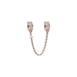 Hot selling 925 Silver Butterfly Crown Round Classic Safety Chain Charm Suitable for Women's Bracelet Fashion DIY Jewelry Gift