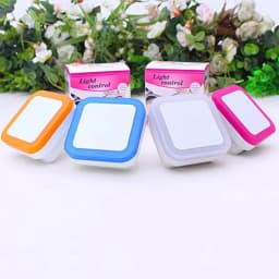 Mini Square Wireless Sensor LED Night Light EU US Plug Indoor Lighting Lamp for Baby Kids Bedroom Living Room Corridor HomeDecor