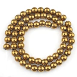 14K Gold Plated Natural Hematite Irregular Shape Loose Spacer Beads for Jewelry Making DIY Gorgeous Bracelets Necklace Earrings