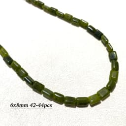 Wholesale 100% Natural Green Jade Cylinder Square Irregular Faceted Round Stone Beads for Jewelry Making Diy Bracelet Charms